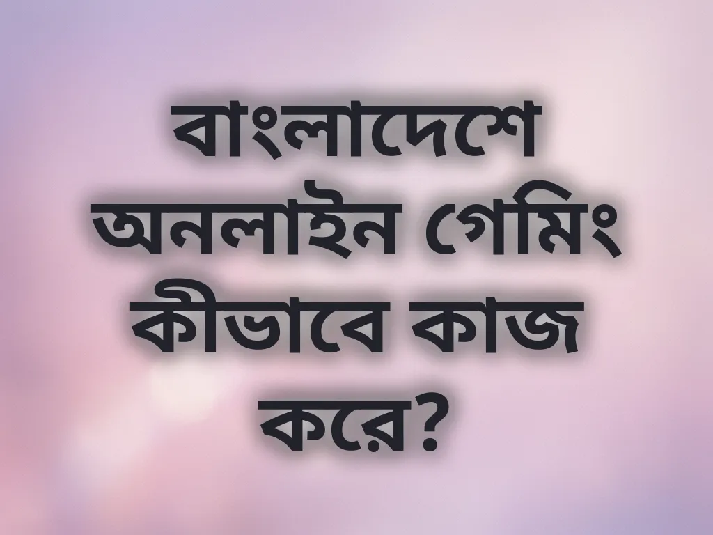 অনলাইন গেমিং নিয়মাবলী